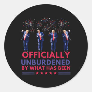 Officieel ontlast door wat Trump heeft gewonnen Ronde Sticker