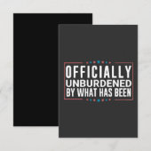 Officieel ontlast door wat Trump is geweest Bedankkaart (Voorkant / Achterkant)