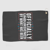 Officieel ontlast door wat Trump is geweest Golfhanddoek (Horizontaal)