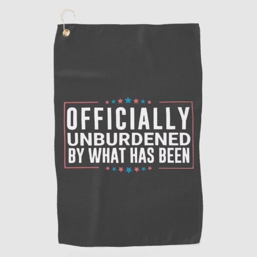 Officieel ontlast door wat Trump is geweest Golfhanddoek (Voorkant)