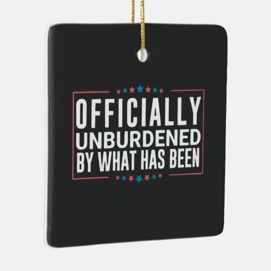 Officieel ontlast door wat Trump is geweest Keramisch Ornament (Rechts)