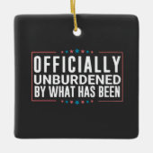 Officieel ontlast door wat Trump is geweest Keramisch Ornament (Voorkant)