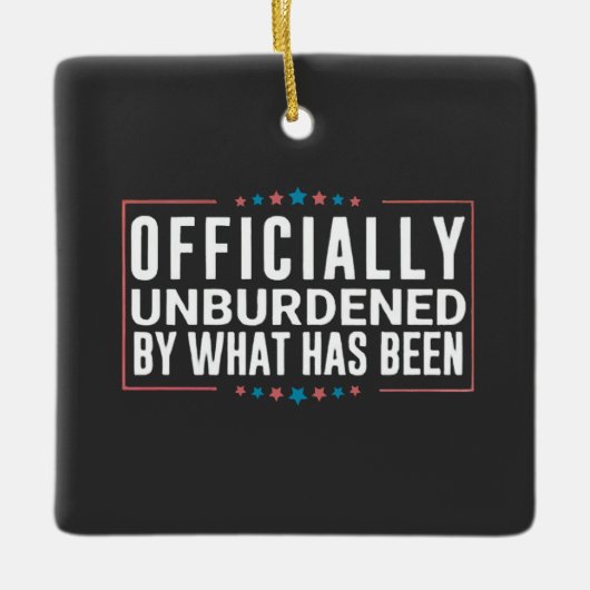 Officieel ontlast door wat Trump is geweest Keramisch Ornament (Voorkant)