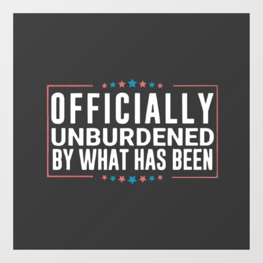 Officieel ontlast door wat Trump is geweest Raamsticker (Vel)