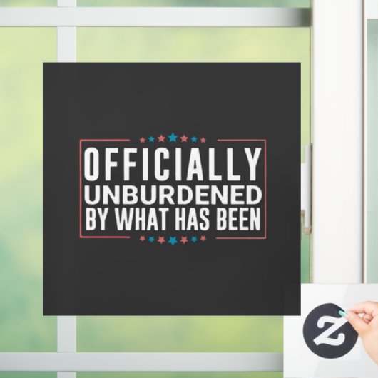 Officieel ontlast door wat Trump is geweest Raamsticker (Huis)