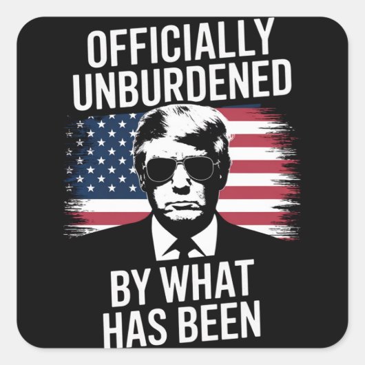 Officieel ontlast door wat Trump is geweest Vierkante Sticker (Voorkant)