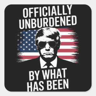 Officieel ontlast door wat Trump is geweest Vierkante Sticker