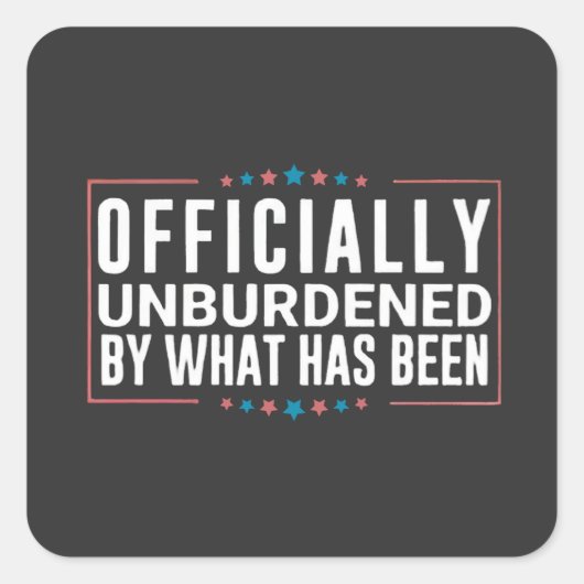 Officieel ontlast door wat Trump is geweest Vierkante Sticker (Voorkant)