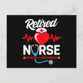 officieel ontslagen gepensioneerde verpleegkundige briefkaart (Voorkant)