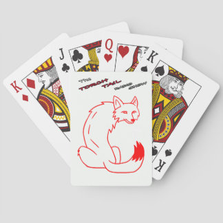 Officieel ontwerp van de Logo van de torsstaart op Pokerkaarten