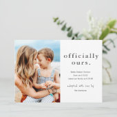 Officieel onze minimale fotogoedkeuring aankondiging (Staand voorkant)