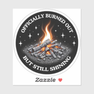 Officieel opgebrand, maar nog steeds stralend_Humo Sticker