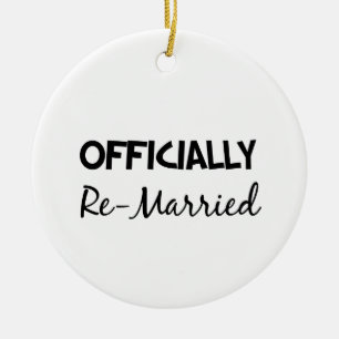 officieel opnieuw gehuwd keramisch ornament