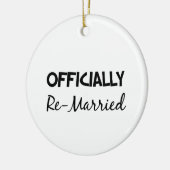 officieel opnieuw gehuwd keramisch ornament (Links)