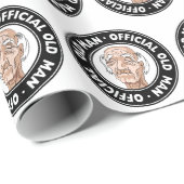 Officieel oud Man Cadeaupapier (Rol Hoek)