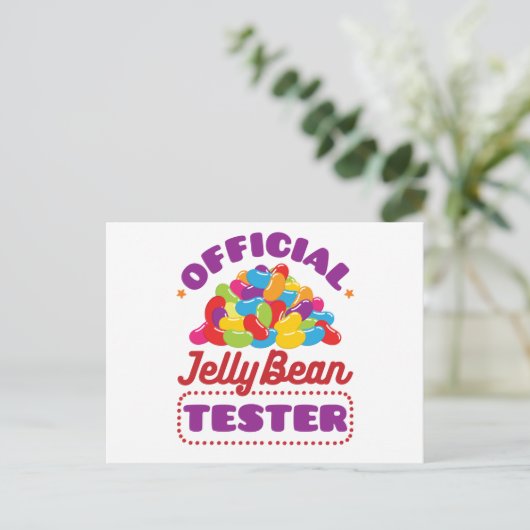 Officieel paastheater Jelly Bean Snoep Briefkaart (Staand voorkant)