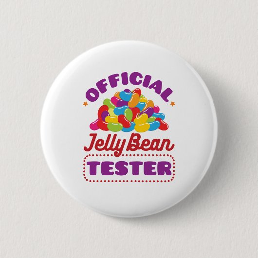 Officieel paastheater Jelly Bean Snoep Ronde Button 5,7 Cm (Voorkant)