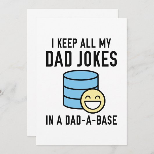 Officieel pap Jokes Bedankkaart (Voorkant / Achterkant)