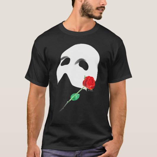 Officieel 'Phantom of the Opera' Masker Roos T-shirt (Voorkant)