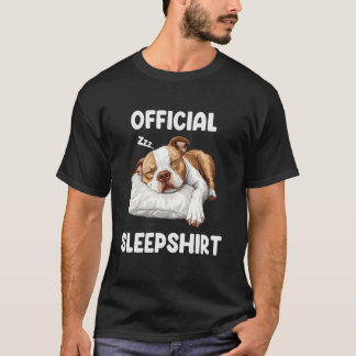 Officieel Pitbull Slaapshirt Schattige Pittie Hond T-shirt