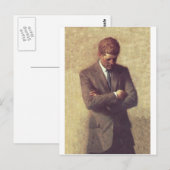 Officieel portret John F. Kennedy Briefkaart (Voorkant / Achterkant)