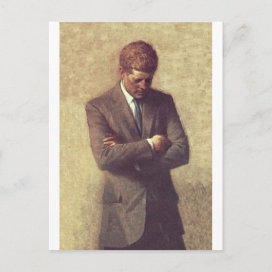 Officieel portret John F. Kennedy Briefkaart (Voorkant)