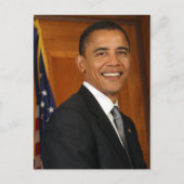Officieel portret van Barack Obama Briefkaart (Voorkant)