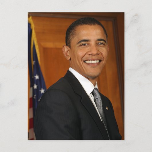 Officieel portret van Barack Obama Briefkaart (Voorkant)