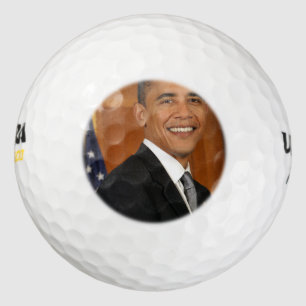 Officieel portret van Barack Obama Golfballen