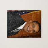 Officieel portret van Barack Obama Legpuzzel (Horizontaal)