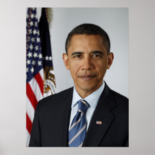 Officieel portret van Barack Obama Poster