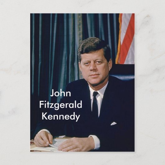 Officieel portret van de JFK van het publieke dome Briefkaart (Voorkant)