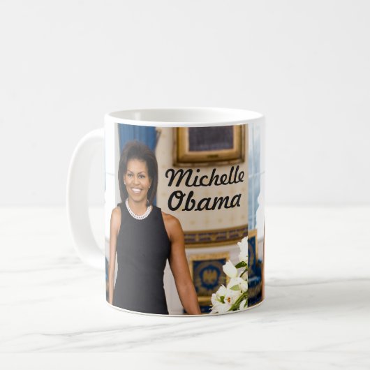 Officieel portret van de Mok van First Lady Michel (Voorkant links)