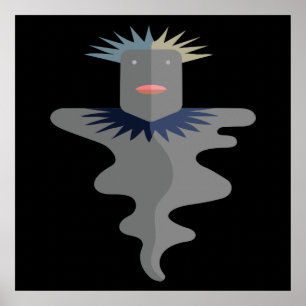 Officieel portret van Dela-alia Insulo Clupkitz Poster