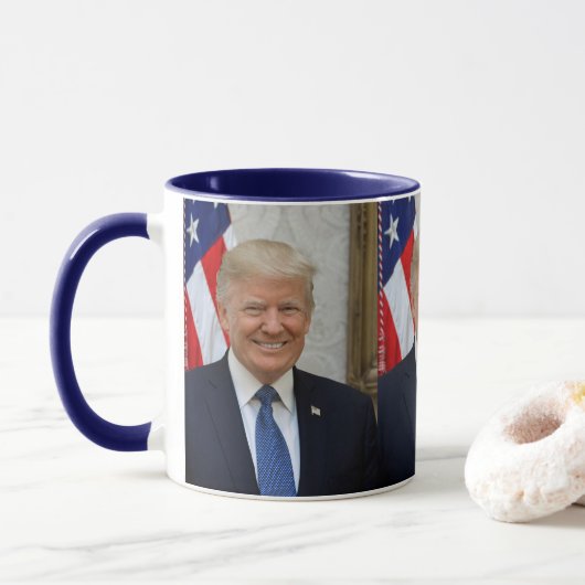 Officieel portret van Donald Trump Mok (Met donut)