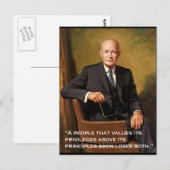 Officieel portret van Dwight_D._Eisenhower Briefkaart (Voorkant / Achterkant)