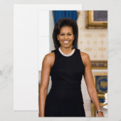 Officieel portret van First Lady Michelle Obama Briefpapier (Voorkant / Achterkant)