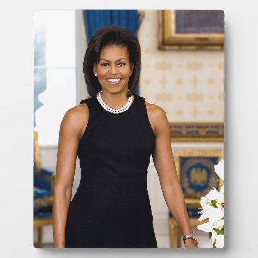 Officieel portret van First Lady Michelle Obama Fotoplaat (Voorkant)