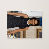 Officieel portret van First Lady Michelle Obama Legpuzzel (Horizontaal)