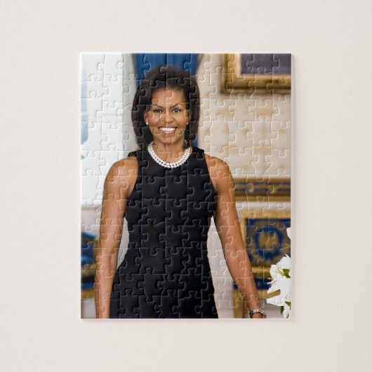 Officieel portret van First Lady Michelle Obama Legpuzzel (Verticaal)