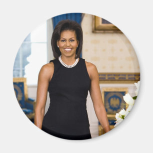 Officieel portret van First Lady Michelle Obama Magneet