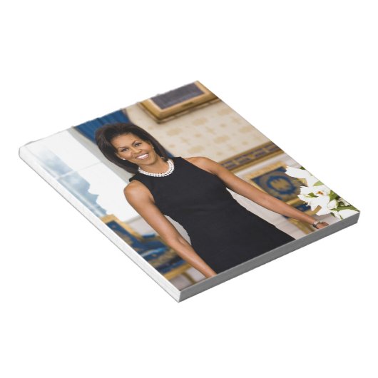 Officieel portret van First Lady Michelle Obama Notitieblok (Schuin)