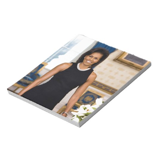 Officieel portret van First Lady Michelle Obama Notitieblok (Linkerzijde)