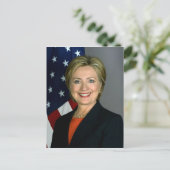 Officieel portret van Hillary Clinton Briefkaart (Staand voorkant)