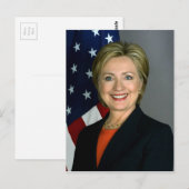Officieel portret van Hillary Clinton Briefkaart (Voorkant / Achterkant)