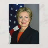Officieel portret van Hillary Clinton Briefkaart (Voorkant)