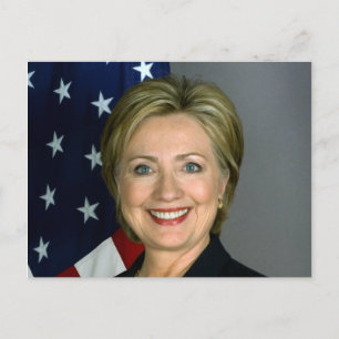 Officieel portret van Hillary Clinton Briefkaart