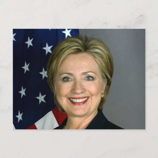 Officieel portret van Hillary Clinton Briefkaart (Voorkant)