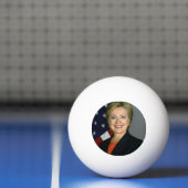 Officieel portret van Hillary Clinton Pingpongbal (Net)