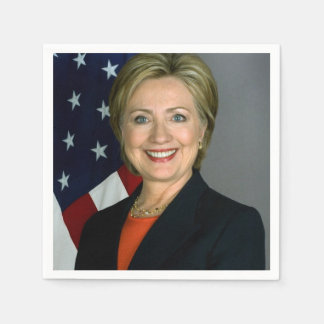 Officieel portret van Hillary Clinton Servet